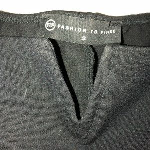 Black fitted formal dress